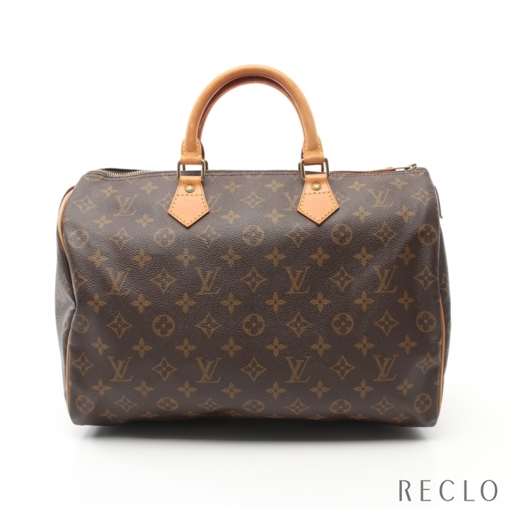 Louis Vuitton Speedy 35 Monogram Handbag Brown